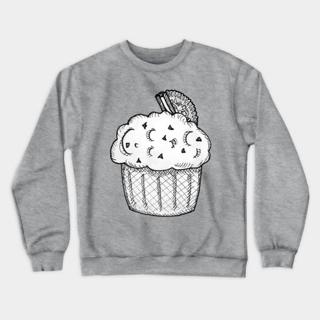 Cupcake Crewneck Sweatshirt by wendycrayon